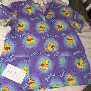 Disney scrub tops Large
